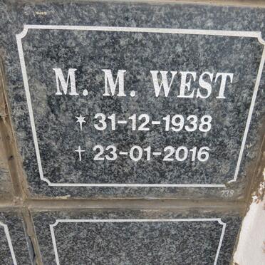 WEST M.M. 1938-2016