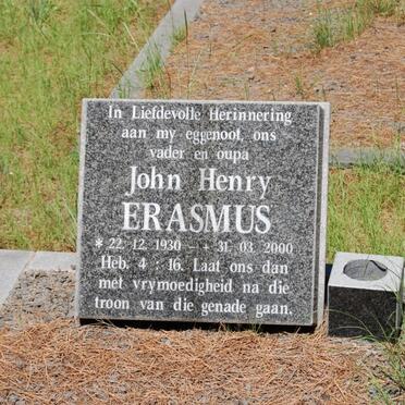 ERASMUS John Henry 1930-2000