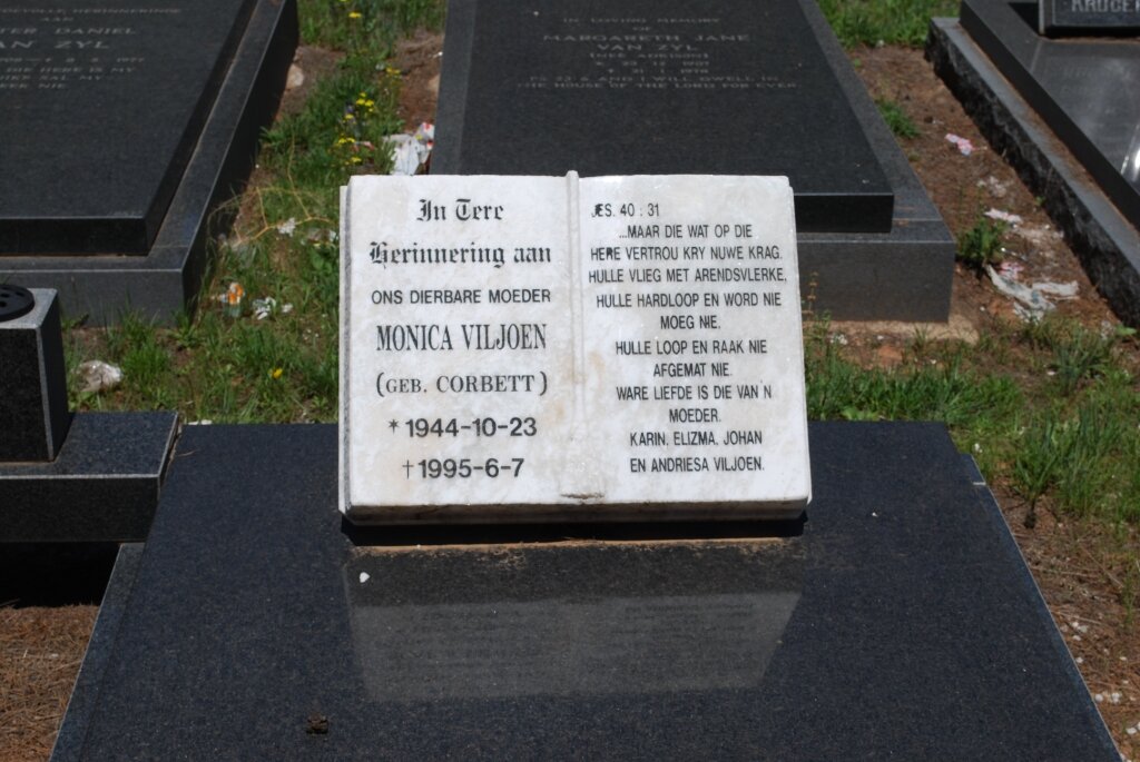 VILJOEN Monica nee CORBETT 1944-1995