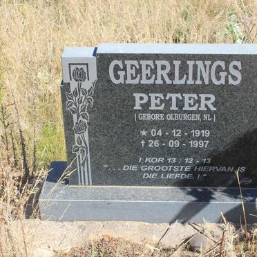 GEERLINGS Peter 1919-1997