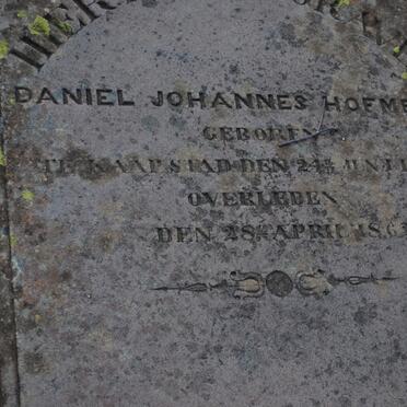 HOFMEJR Daniel Johannes 1821-1862