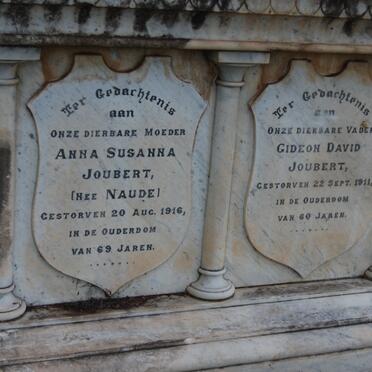JOUBERT Gideon David -1911 &amp; Anna Susanna NAUDE -1916