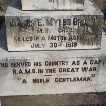BROWN James E. Myles -1919