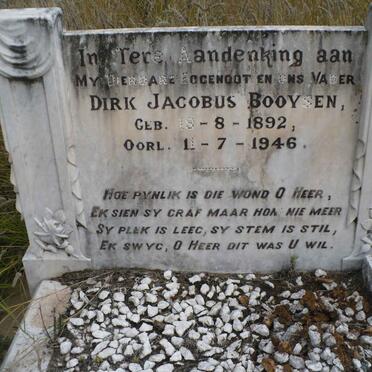 BOOYSEN Dirk Jacobus 1892-1946