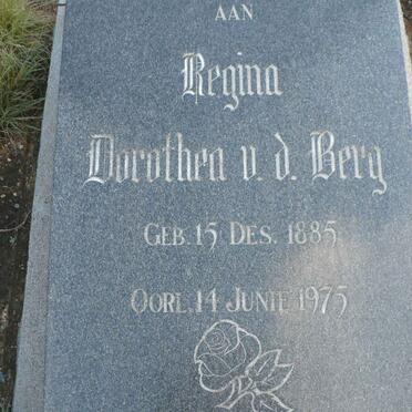 BERG Regina Dorothea, v.d. 1885-1975