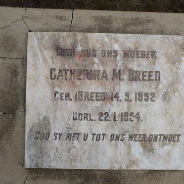 BREED Catherina M. nee BREED 1892-1954
