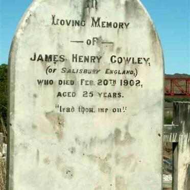 COWLEY James Henry -1902