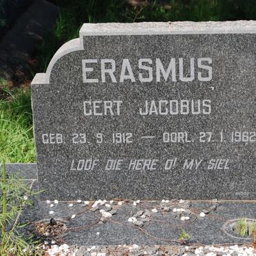 ERASMUS Gert Jacobus 1912-1962