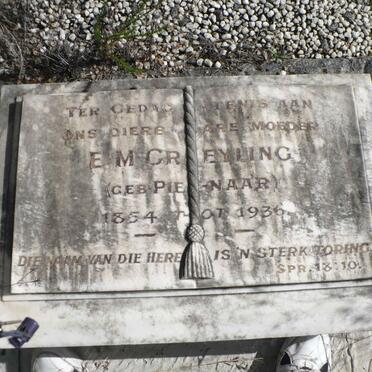 GREYLING E.M. nee PIENAAR 1854-1936