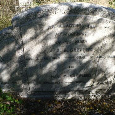 GREYLING J.C.H. 1869-1944 &amp; H.C.P. 1874-