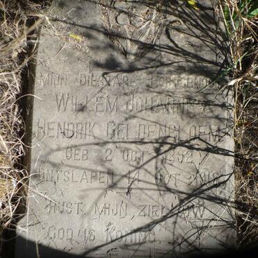 GELDENBLOEM Willem Johannes Hendrik 1892-1918