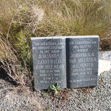 HEERDEN Johannes Godfried, van 1888-1967 &amp; Johanna A.A. VENTER 1900-1979