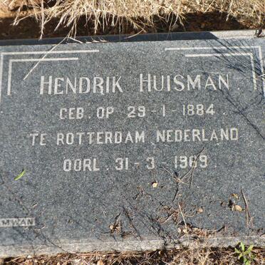 HUISMAN Hendrik 1884-1969