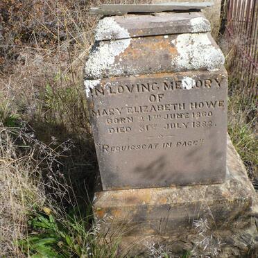 HOWE Mary Elizabeth 1860-1882