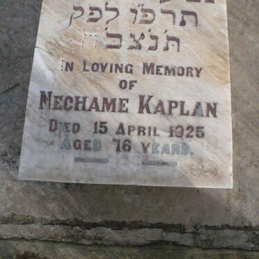 KAPLAN Nechame -1925