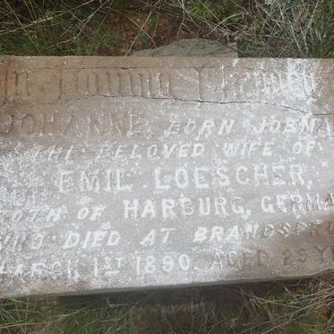 LOESCHER Johanne nee JOBMANN -1890 :: LOESCHER Johannes -1890 