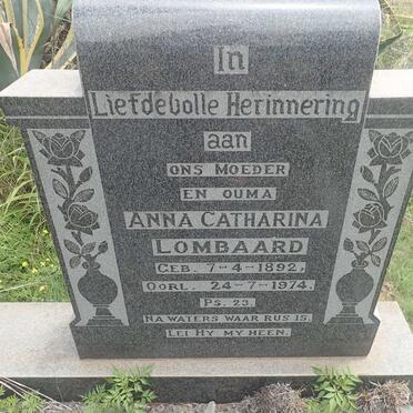 LOMBAARD Anna Catharina 1892-1974
