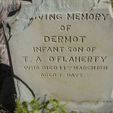 O'FLAHERTY Dermot 1881-1881