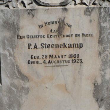STEENEKAMP P.A. 1860-1923