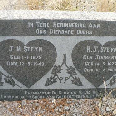 STEYN J.M. 1872-1949 &amp; H.J. JOUBERT 1877-1950