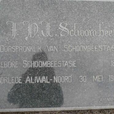 SCHOOMBEE I.D.J. 1862-1944