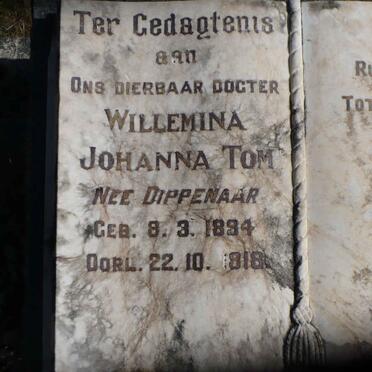 TOM Willemina Johanna nee DIPPENAAR 1894-1918