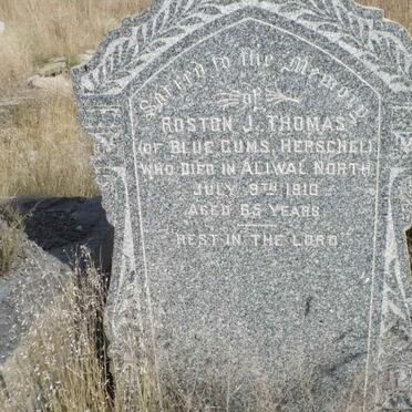 THOMAS Roston J. -1910