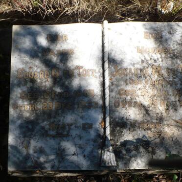 TOIT Eduard G., du 1865-1932 &amp; Johanna M. VORSTER 1867-1919