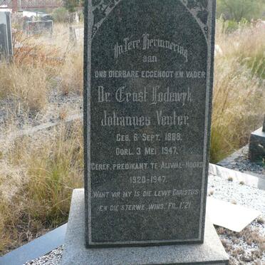 VENTER Ernst Lodewyk Johannes 1888-1947