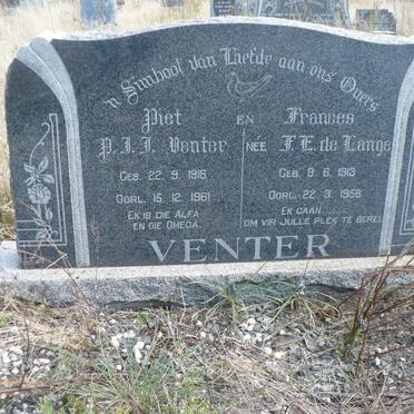 VENTER P.J.J. 1916-1961 &amp; F.E. DE LANGE 1913-1958