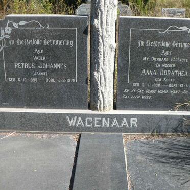 WAGENAAR Petrus Johannes 1898-1978 &amp; Anna Dorathea SCOTT 1898-1966