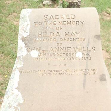 WILLS Hilda May 1874-1875