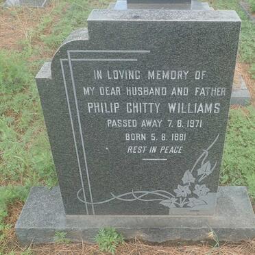 WILLIAMS Philip Chitty 1881-1971