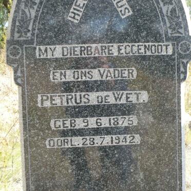 WET Petrus, de 1875-1942