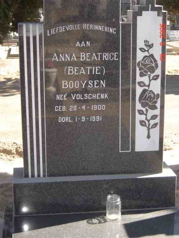 BOOYSEN Anna Beatrice nee VOLSCHENK 1900-1991