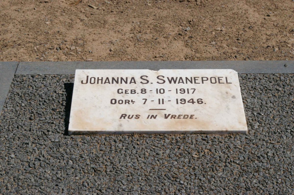 SWANEPOEL Johanna S. 1917-1946