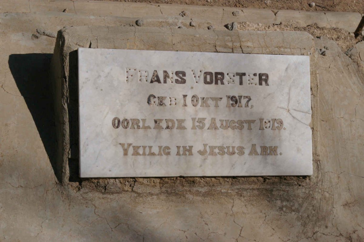 VORSTER Frans 1917-1919