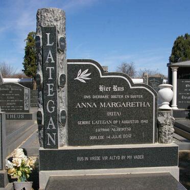 ALBERTS Anna Margaretha nee LATEGAN 1940-2012