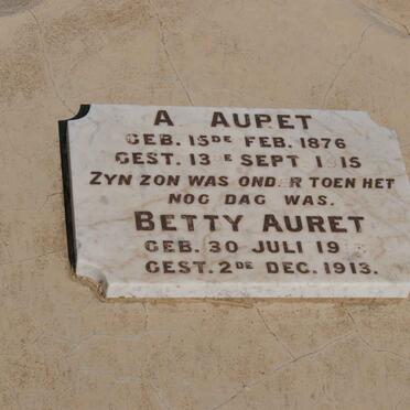 AURET A. 1876-1915 :: AURET Betty 1913-1913