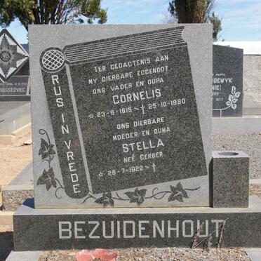 BEZUIDENHOUT Cornelis 1915-1980 &amp; Stella GERBER 1922-