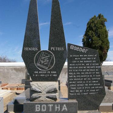 BOTHA Hendrik Petrus 1936-1982