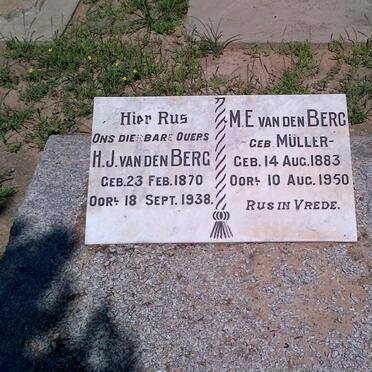 BERG H.J., van den 1870-1938 &amp; M.E. MULLER 1883-1950