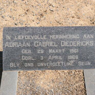 DIEDERICKS Adriaan Gabriel J. 1894-1982 :: DIEDERICKS Cathy 1956-1976 :: DIEDERICKS Adriaan Gabriel 1961-1966