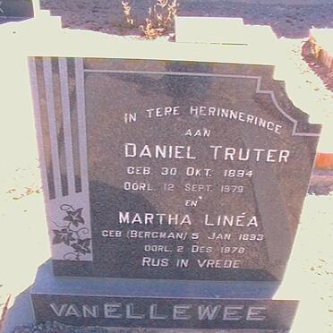 ELLEWEE Daniel Truter, van 1894-1979 &amp; Martha Linea BERGMAN 1893-1978