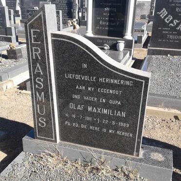 ERASMUS Olaf Maximilian 1911-1989