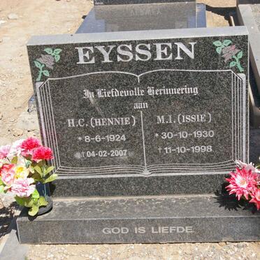 EYSSEN H.C. 1924-2007 &amp; M.I. 1930-1998