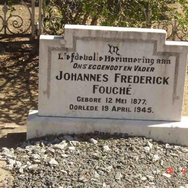 FOUCHE Johannes Frederick 1877-1945