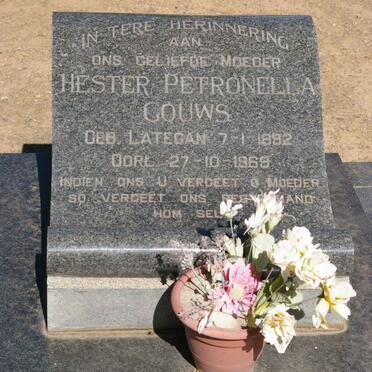 GOUWS Jacob Daniel 1881-1966 &amp; Hester Petronella LATEGAN 1892-1969