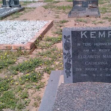 KEMP Elizabeth Maria Catherina nee KRUGER 1864-1947