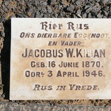 KILIAN Jacobus W. 1870-1946 &amp; Johanna P. KILIAN 1878-1956